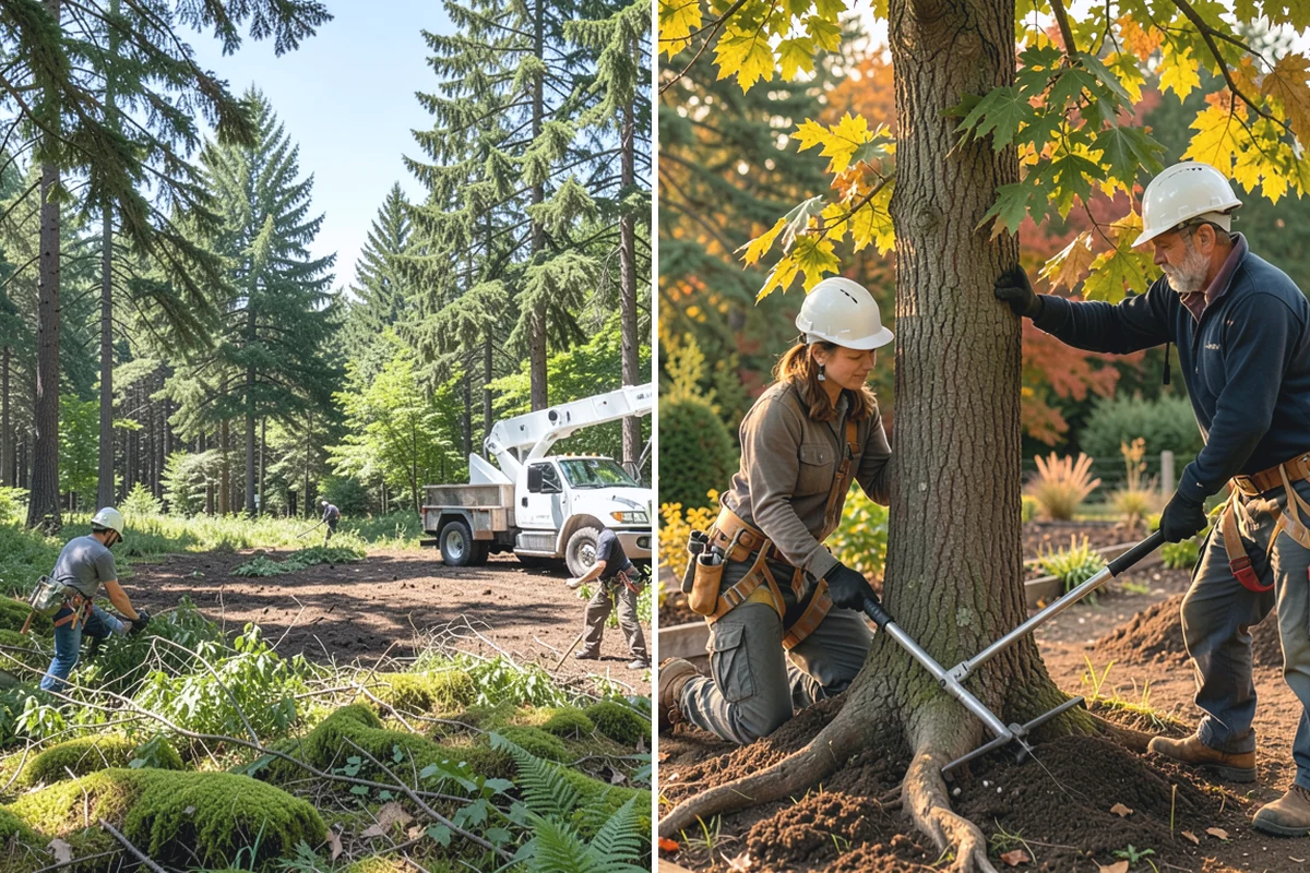 Fallen tree removal in Bonney Lake, Pierce County, WA - On-site assessment and hazard evaluation