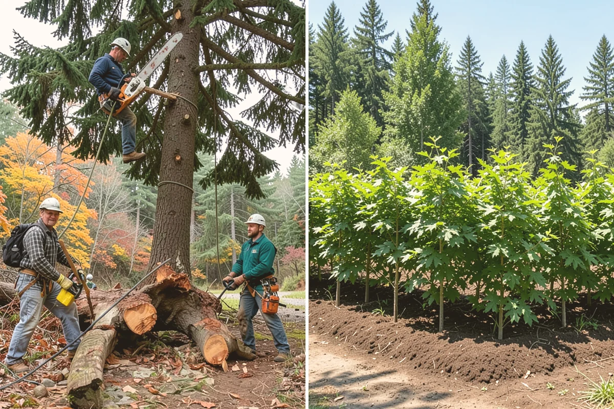 Fallen tree removal in Brier, Snohomish County, WA - On-site assessment and hazard evaluation