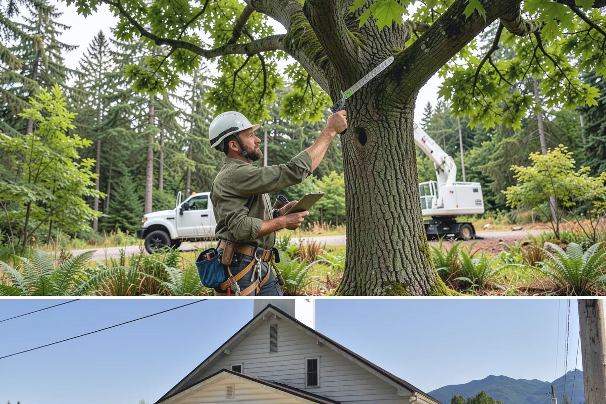 Fallen tree removal in Concrete, Skagit County, WA - This service can be performed year-round in the Puget Sound climate but may require specialized rigging gear during wet seasons...