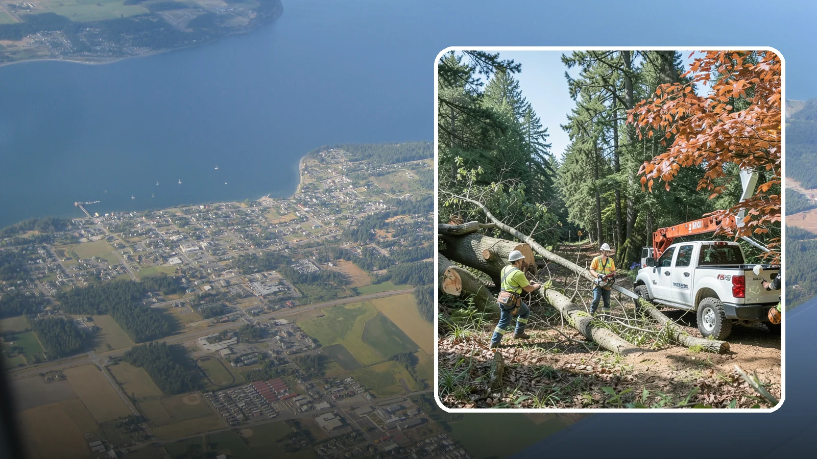 Fallen tree removal in Coupeville, Island County, WA - The cleanup and removal of trees that have already fallen.
