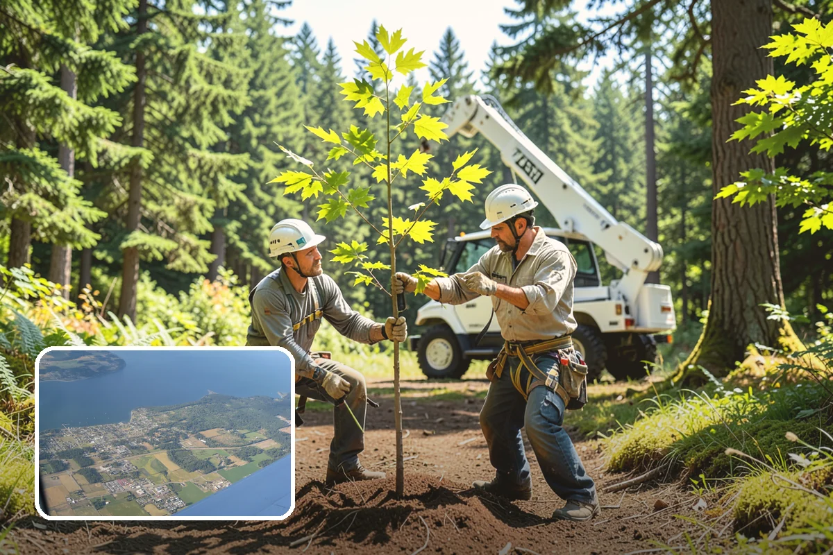 Fallen tree removal in Coupeville, Island County, WA - Removes safety hazards and reduces liability