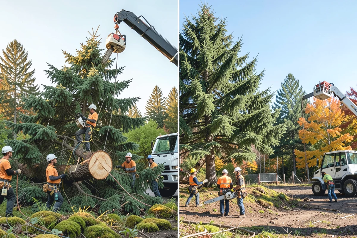 Fallen tree removal in Coupeville, Island County, WA - On-site assessment and hazard evaluation