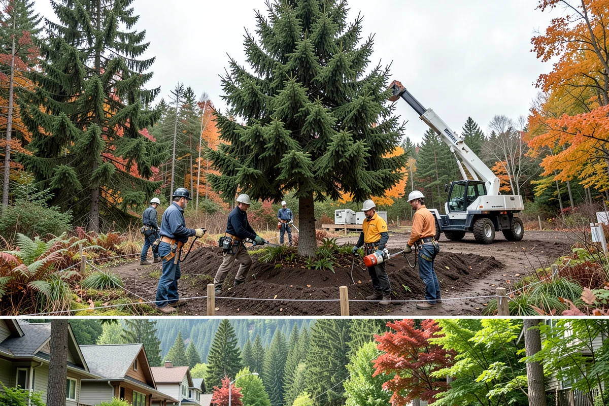 Fallen tree removal in Darrington, Snohomish County, WA - This service can be performed year-round in the Puget Sound climate but may require specialized rigging gear during wet seasons...