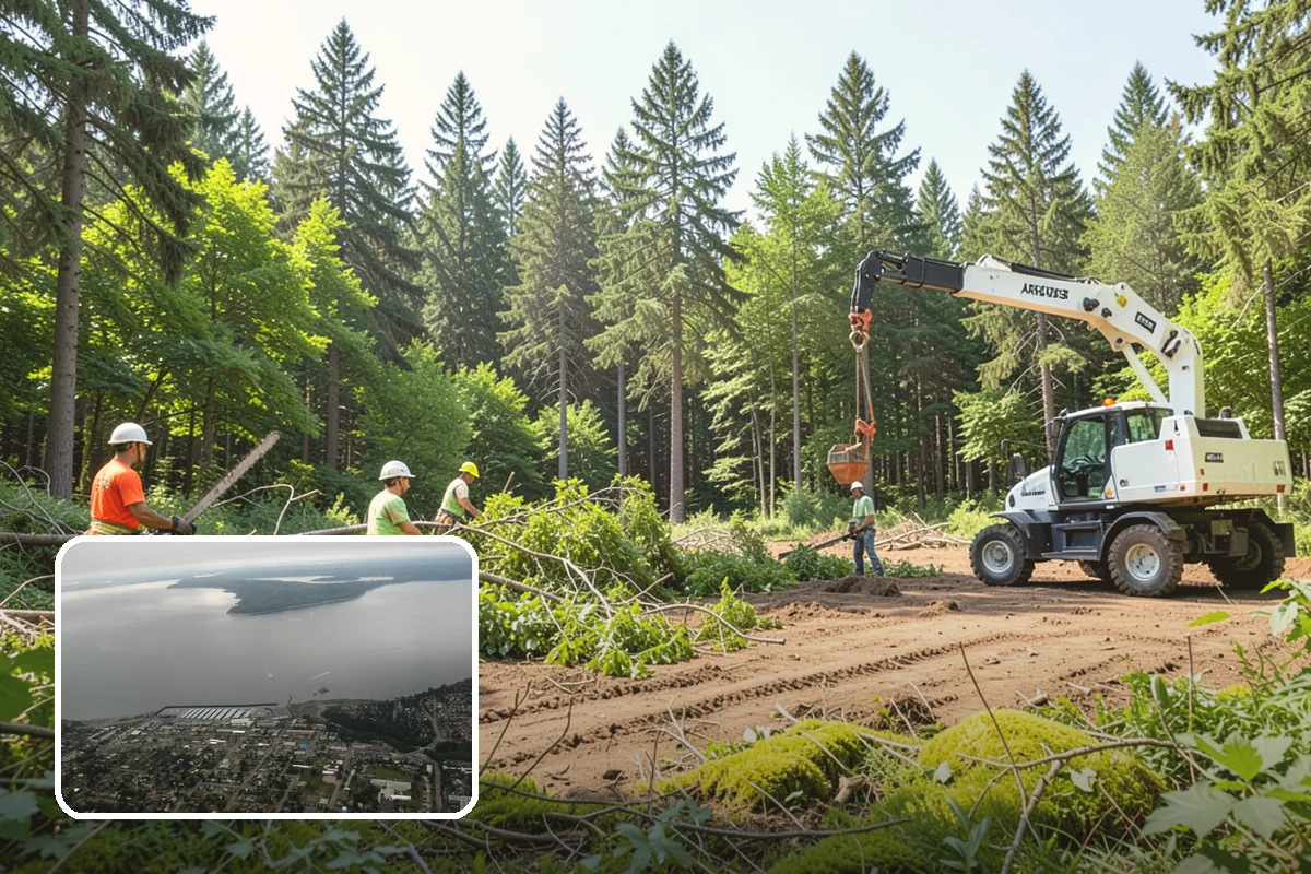 Fallen tree removal in Des Moines, King County, WA - Removes safety hazards and reduces liability