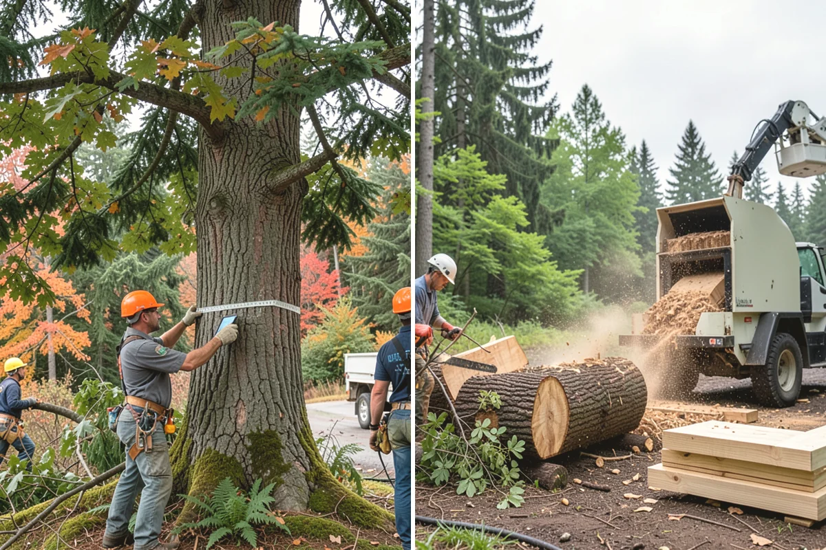 Fallen tree removal in Duvall, King County, WA - On-site assessment and hazard evaluation
