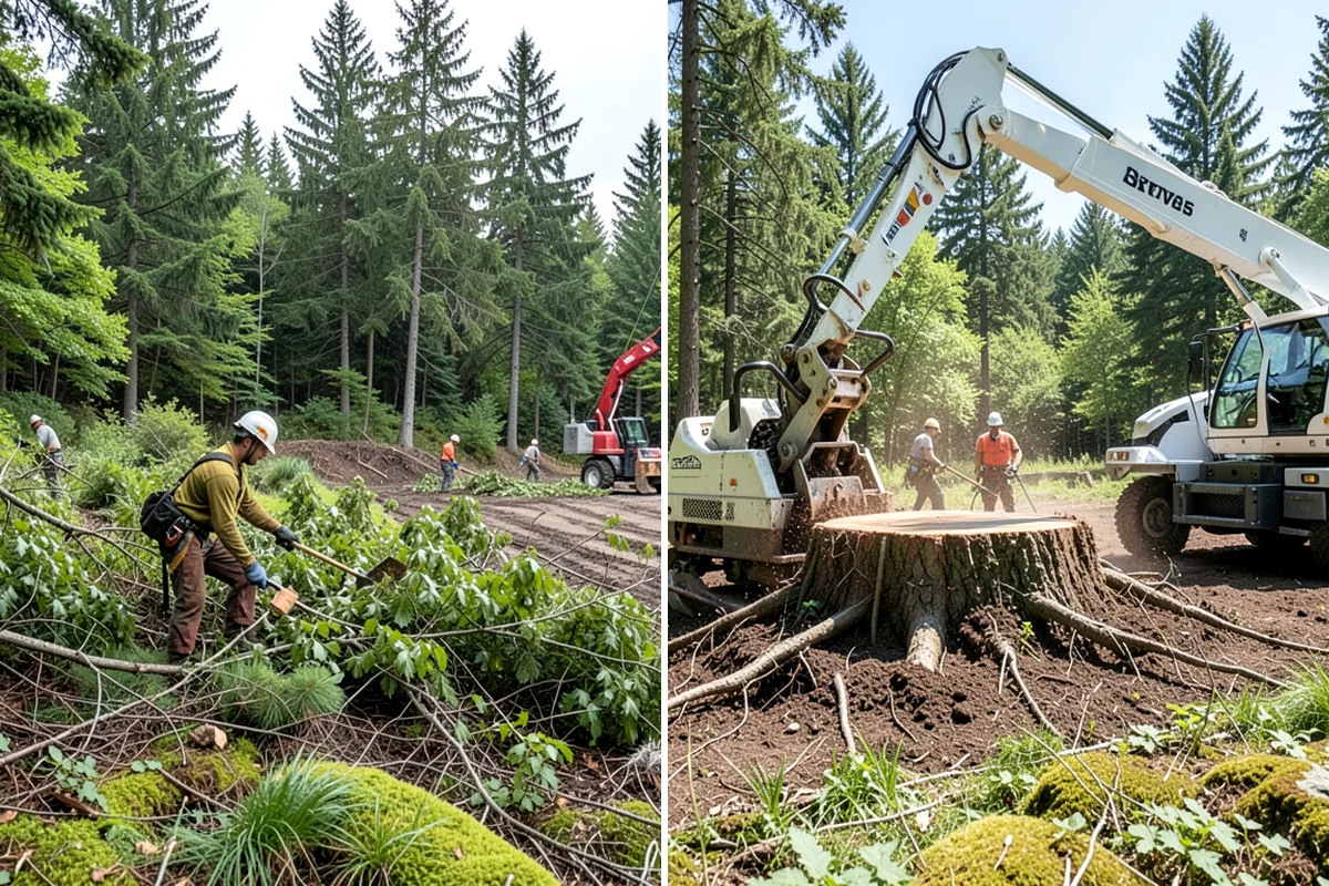 Fallen tree removal in Federal Way, King County, WA - On-site assessment and hazard evaluation