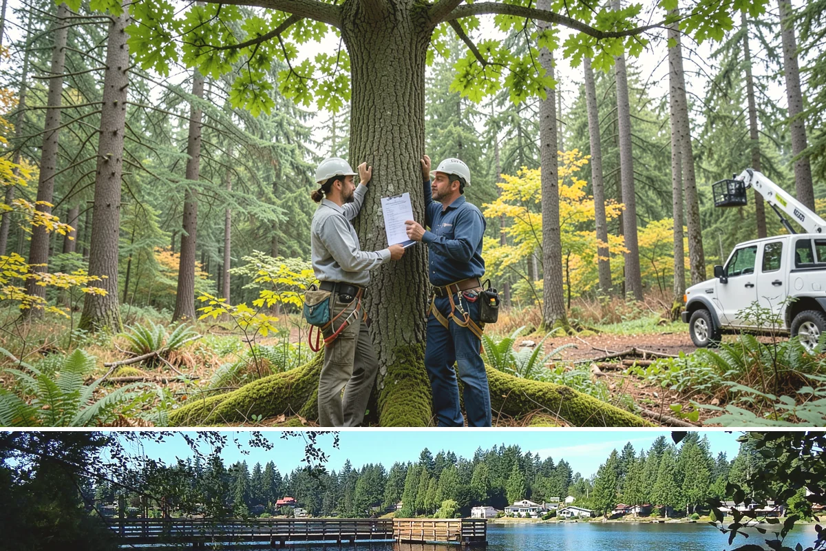 Fallen tree removal in Federal Way, King County, WA - This service can be performed year-round in the Puget Sound climate but may require specialized rigging gear during wet seasons...