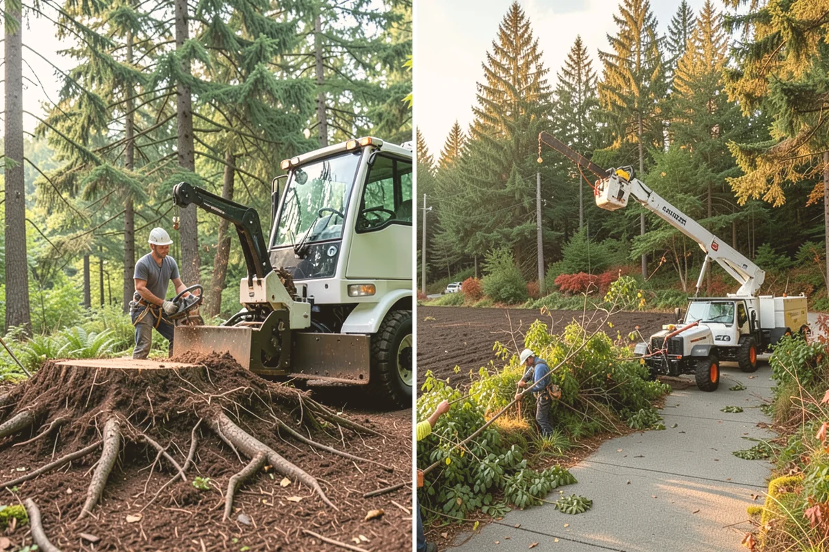 Fallen tree removal in Fife, Pierce County, WA - On-site assessment and hazard evaluation