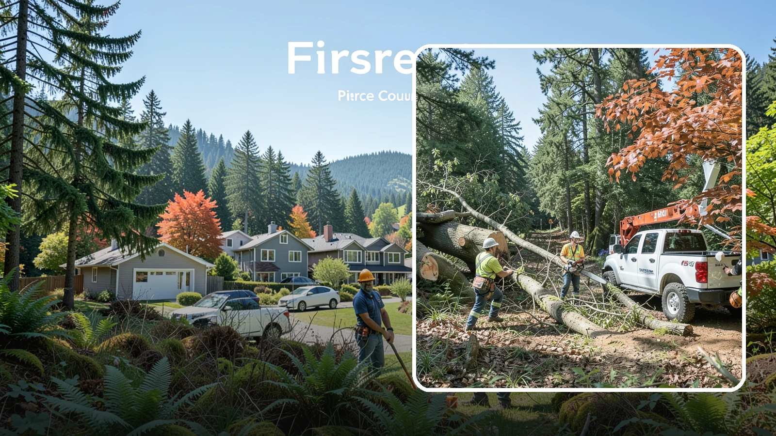 Fallen tree removal in Fircrest, Pierce County, WA - The cleanup and removal of trees that have already fallen.
