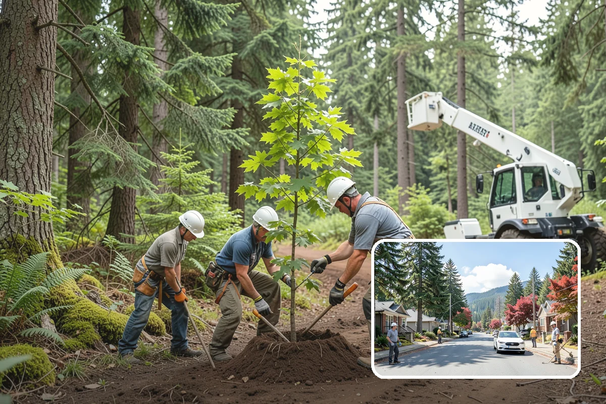 Fallen tree removal in Hunts Point, King County, WA - Removes safety hazards and reduces liability