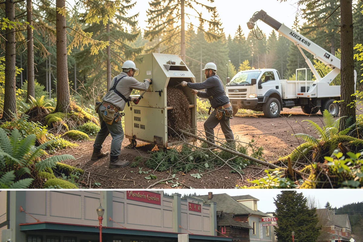 Fallen tree removal in Issaquah, King County, WA - This service can be performed year-round in the Puget Sound climate but may require specialized rigging gear during wet seasons...