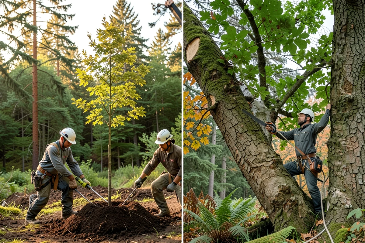 Fallen tree removal in Kenmore, King County, WA - On-site assessment and hazard evaluation