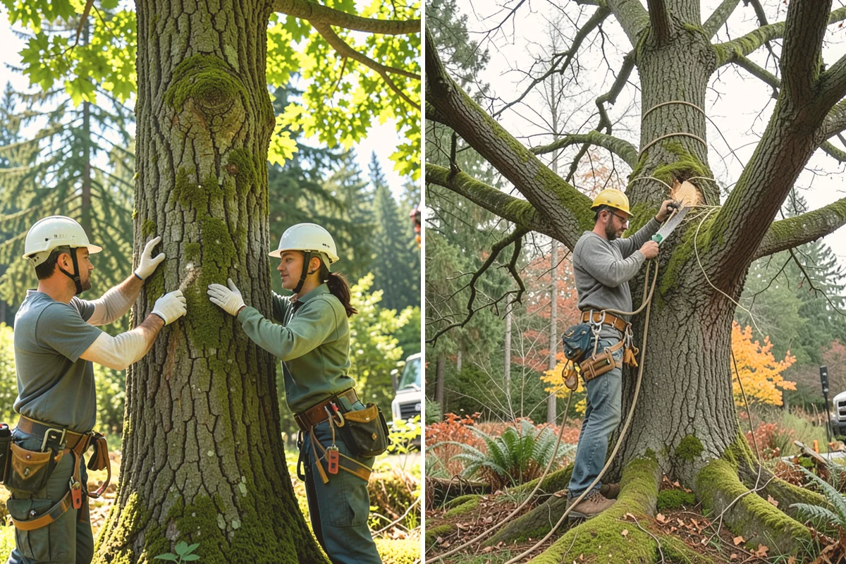 Fallen tree removal in Kent, King County, WA - On-site assessment and hazard evaluation