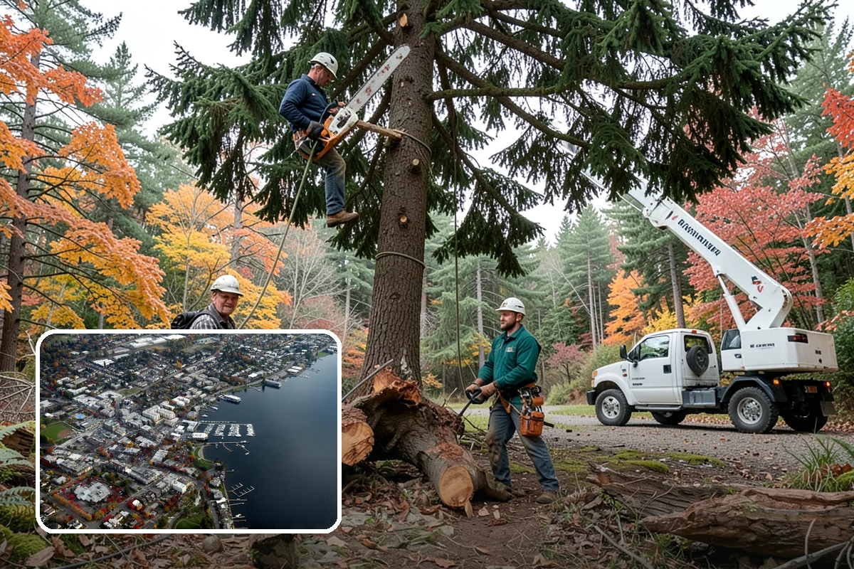 Fallen tree removal in Kirkland, King County, WA - Removes safety hazards and reduces liability