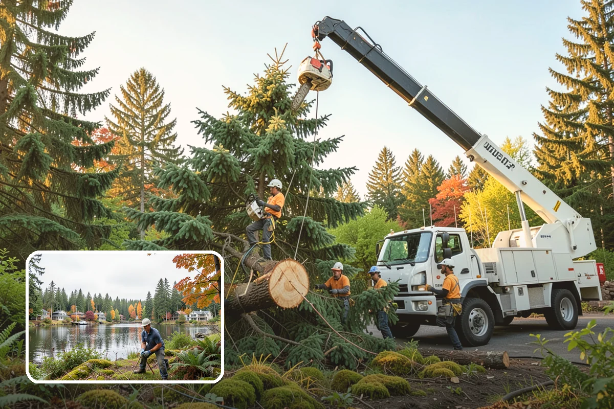 Fallen tree removal in La Conner, Skagit County, WA - Removes safety hazards and reduces liability