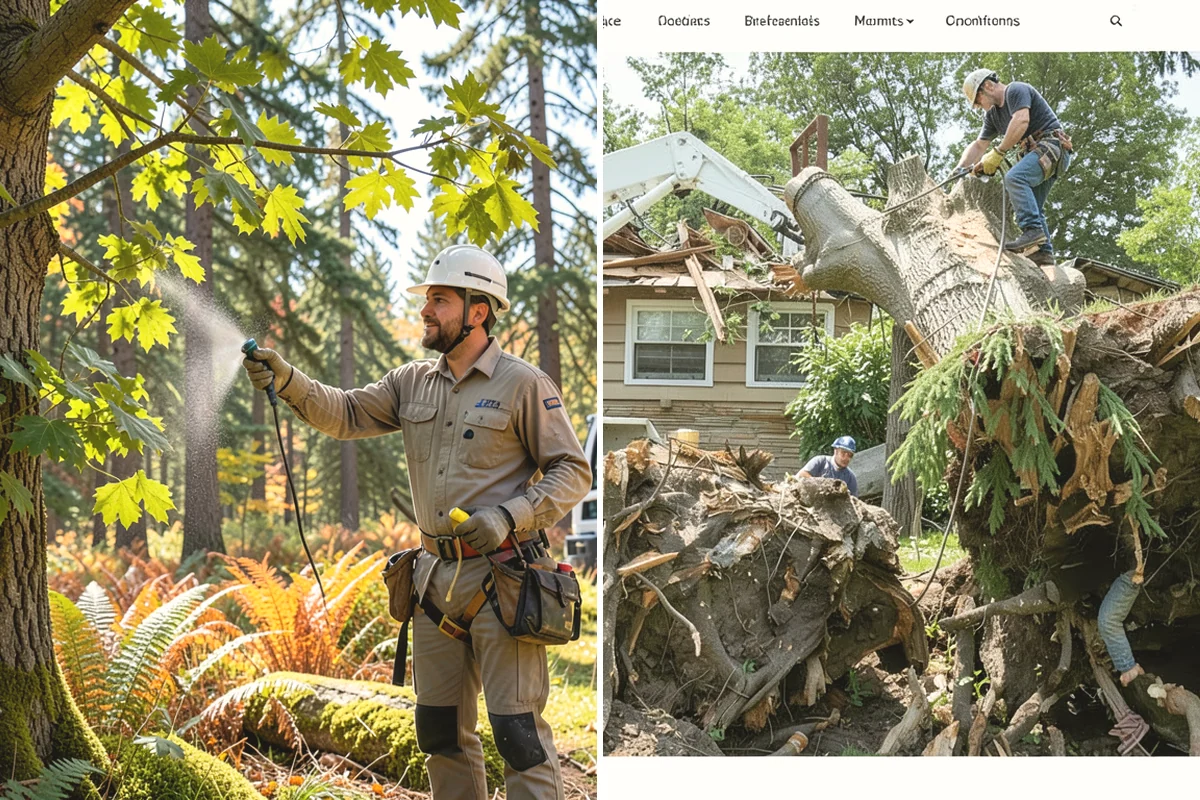 Fallen tree removal in La Conner, Skagit County, WA - On-site assessment and hazard evaluation