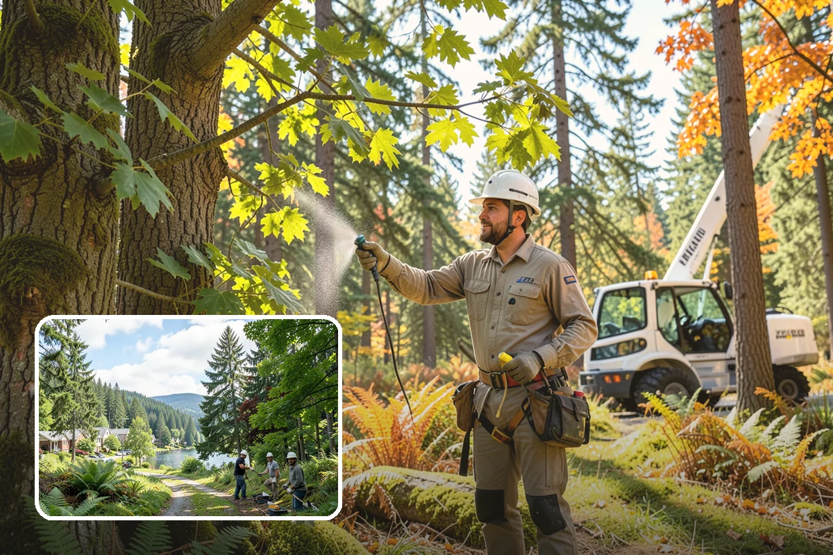 Fallen tree removal in Lake Forest Park, King County, WA - Removes safety hazards and reduces liability