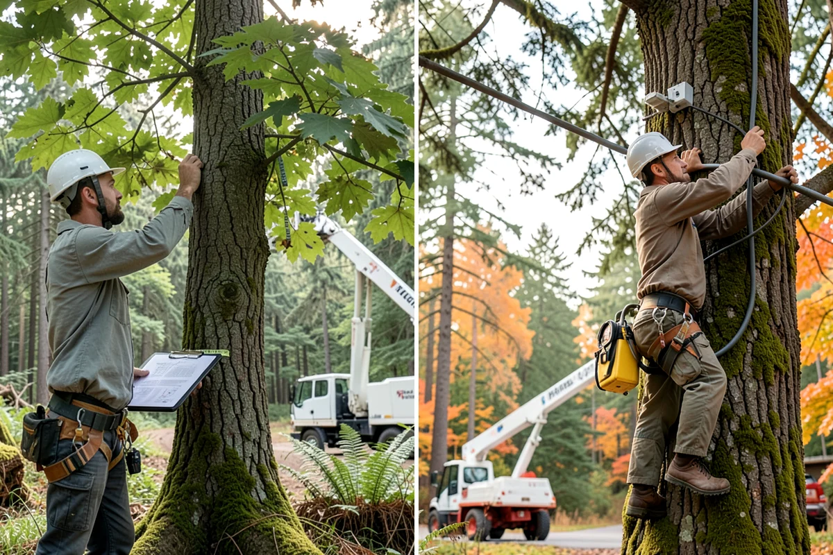Fallen tree removal in Lyman, Skagit County, WA - On-site assessment and hazard evaluation