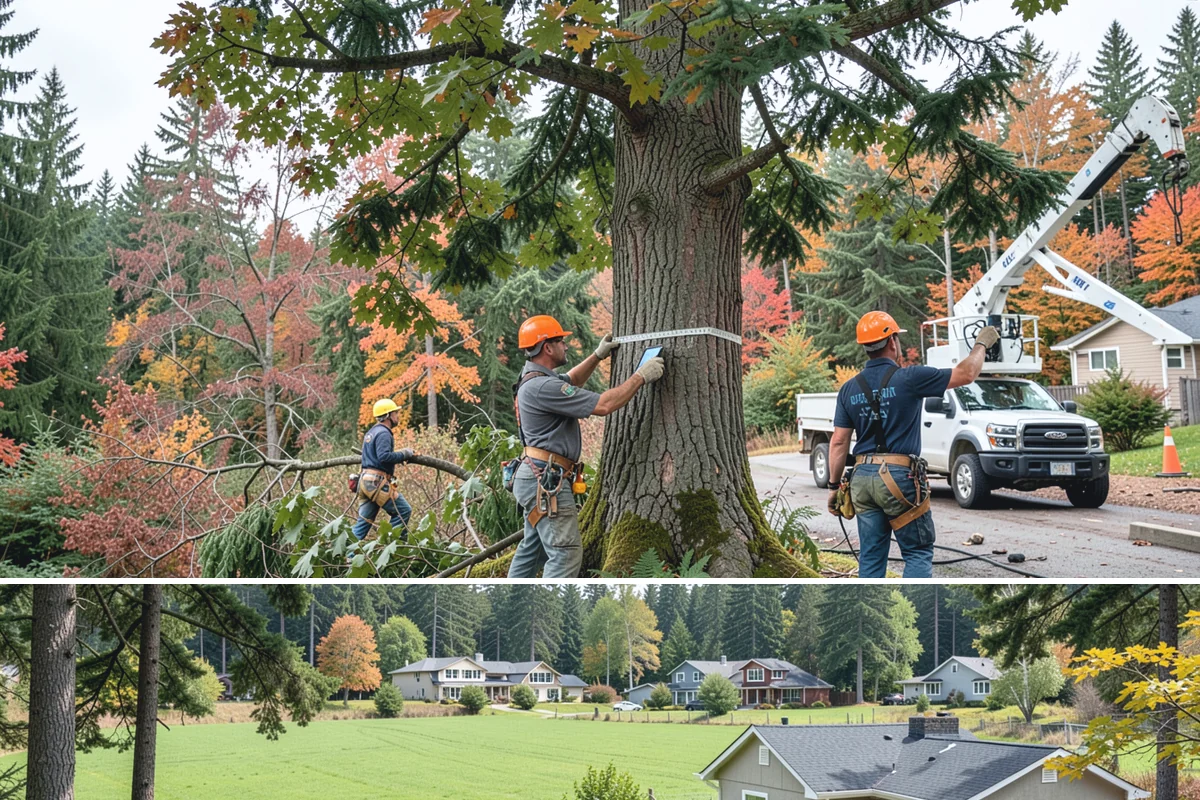Fallen tree removal in Lyman, Skagit County, WA - This service can be performed year-round in the Puget Sound climate but may require specialized rigging gear during wet seasons...
