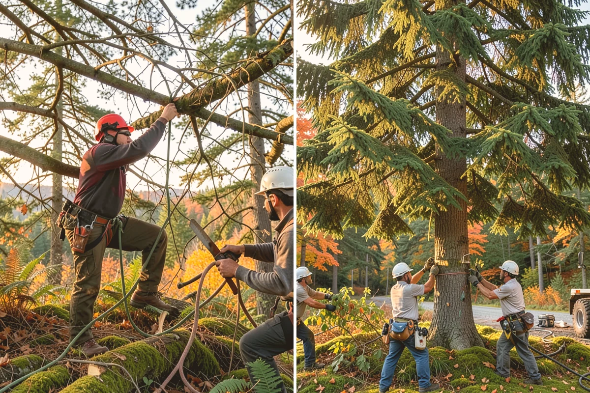 Fallen tree removal in Lynnwood, Snohomish County, WA - On-site assessment and hazard evaluation