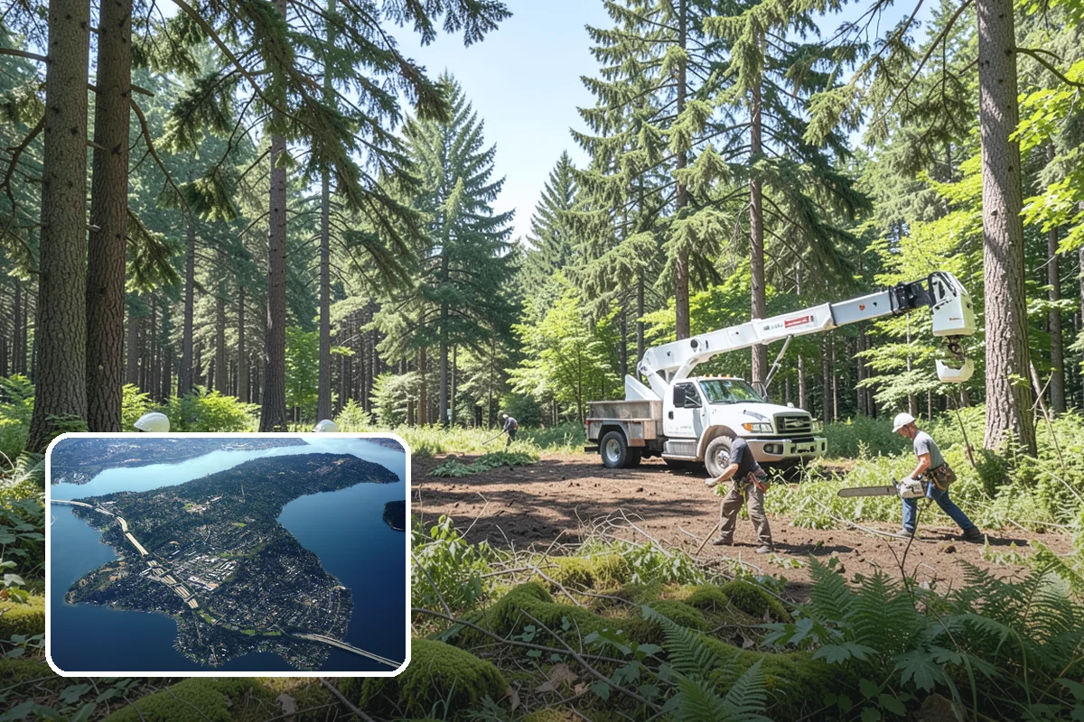 Fallen tree removal in Mercer Island, King County, WA - Removes safety hazards and reduces liability