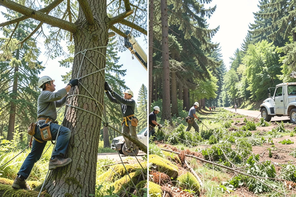 Fallen tree removal in Monroe, Snohomish County, WA - On-site assessment and hazard evaluation