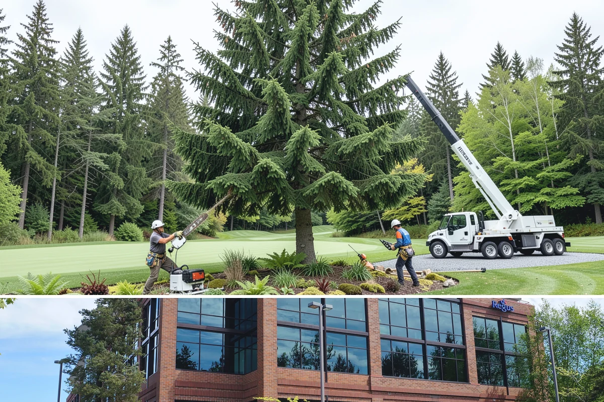 Fallen tree removal in Mountlake Terrace, Snohomish County, WA - This service can be performed year-round in the Puget Sound climate but may require specialized rigging gear during wet seasons...