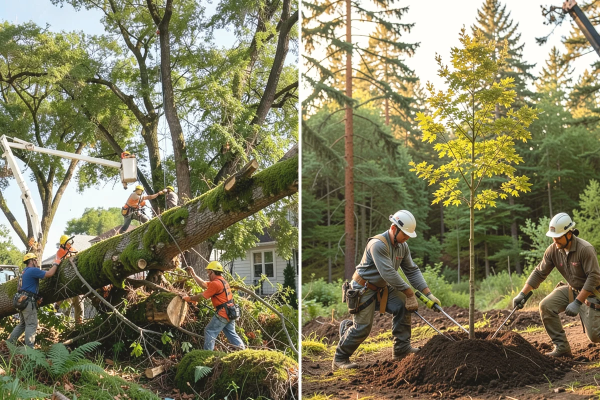 Fallen tree removal in Mukilteo, Snohomish County, WA - On-site assessment and hazard evaluation