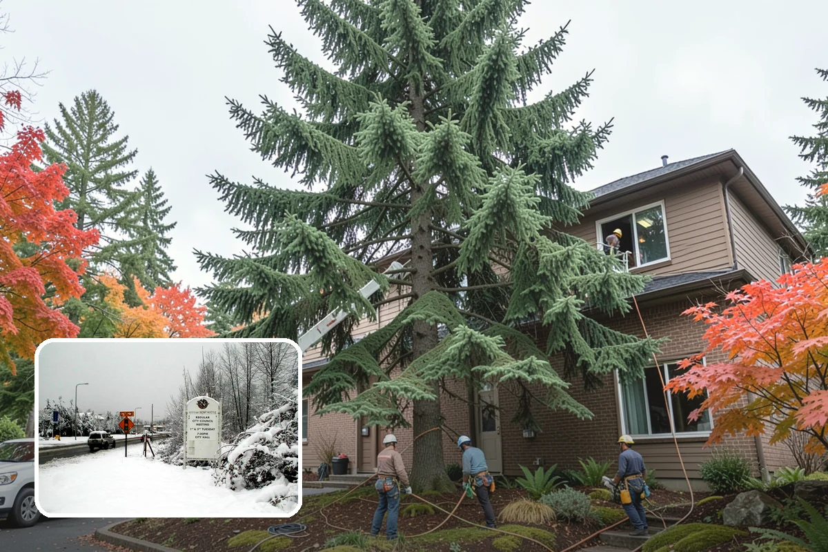 Fallen tree removal in Newcastle, King County, WA - Removes safety hazards and reduces liability