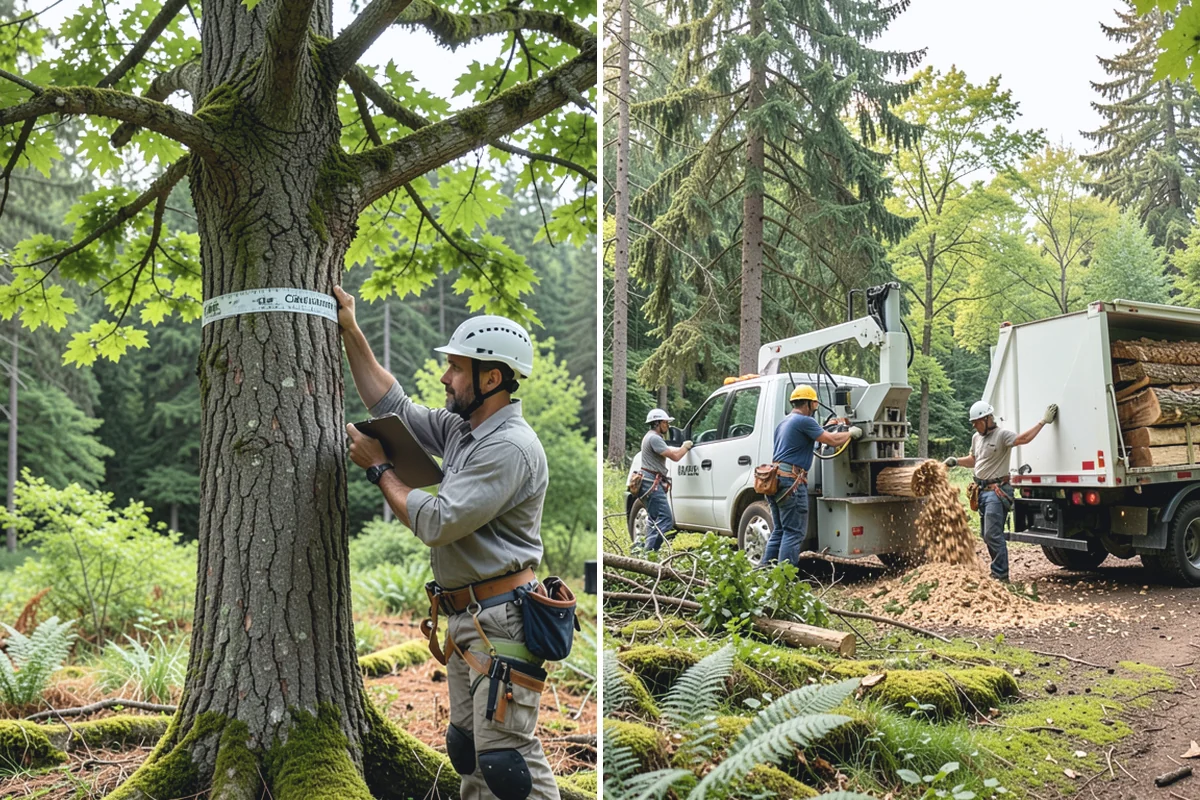 Fallen tree removal in Redmond, King County, WA - On-site assessment and hazard evaluation