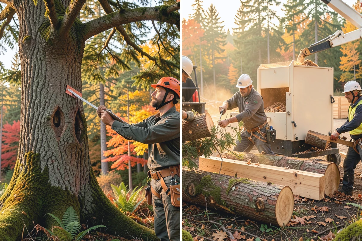 Fallen tree removal in Roy, Pierce County, WA - On-site assessment and hazard evaluation