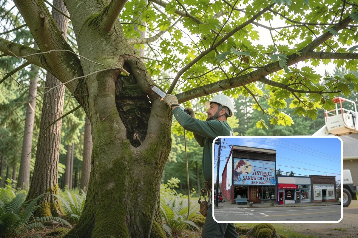Fallen tree removal in Ruston, Pierce County, WA - Removes safety hazards and reduces liability