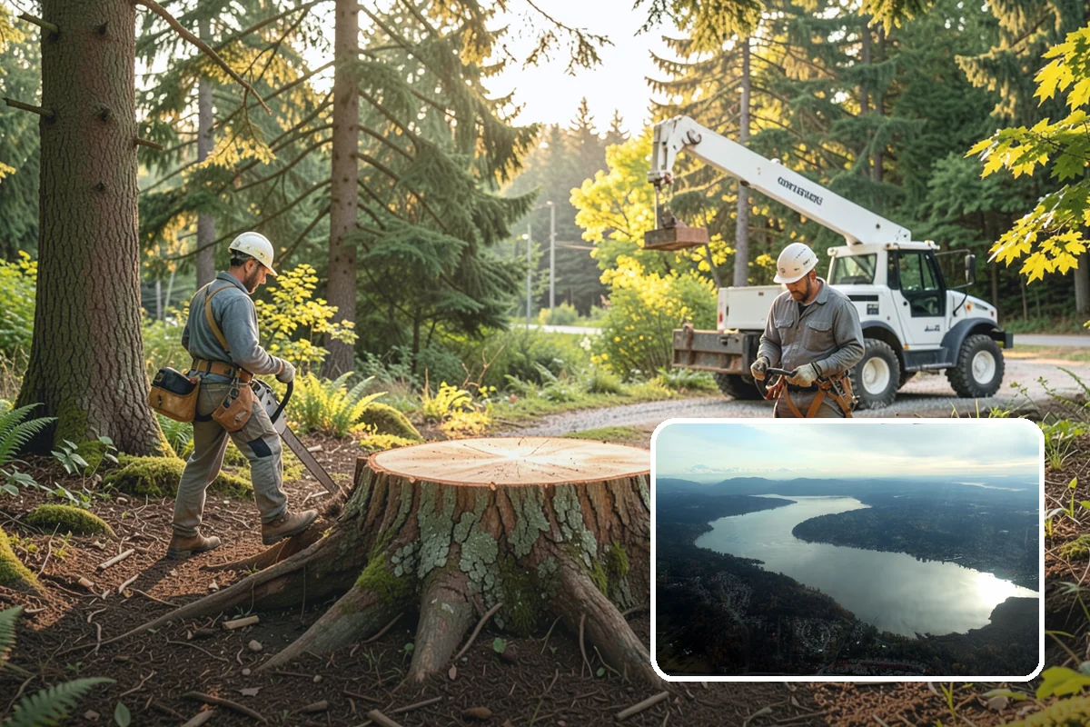 Fallen tree removal in Sammamish, King County, WA - Removes safety hazards and reduces liability