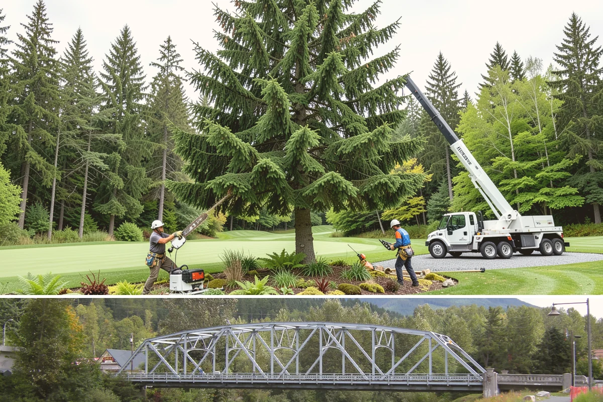 Fallen tree removal in Skykomish, King County, WA - This service can be performed year-round in the Puget Sound climate but may require specialized rigging gear during wet seasons...