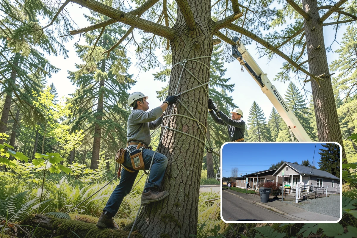 Fallen tree removal in South Prairie, Pierce County, WA - Removes safety hazards and reduces liability