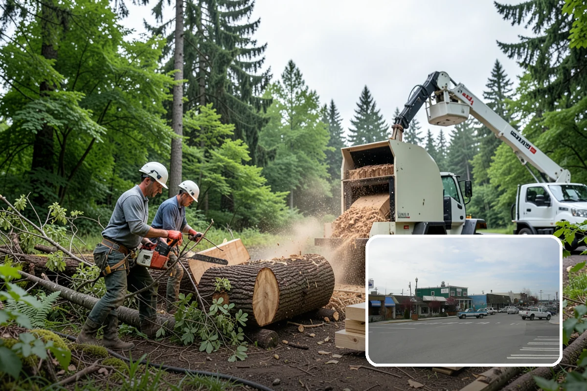 Fallen tree removal in Stanwood, Snohomish County, WA - Removes safety hazards and reduces liability