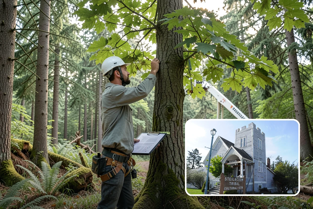 Fallen tree removal in Steilacoom, Pierce County, WA - Removes safety hazards and reduces liability