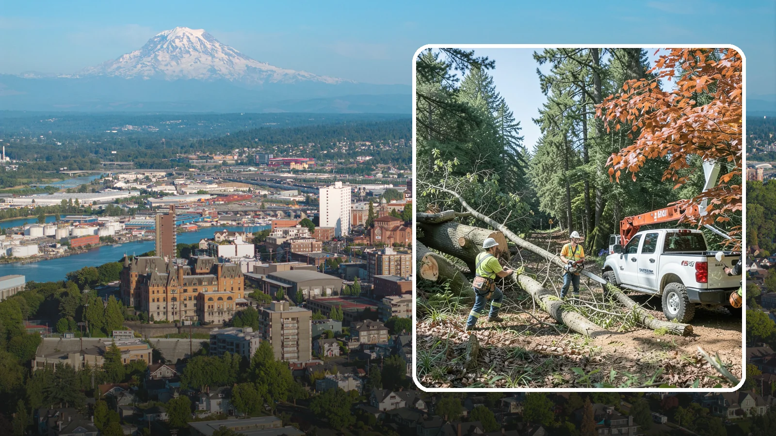 Fallen tree removal in Tacoma, Pierce County, WA - The cleanup and removal of trees that have already fallen.