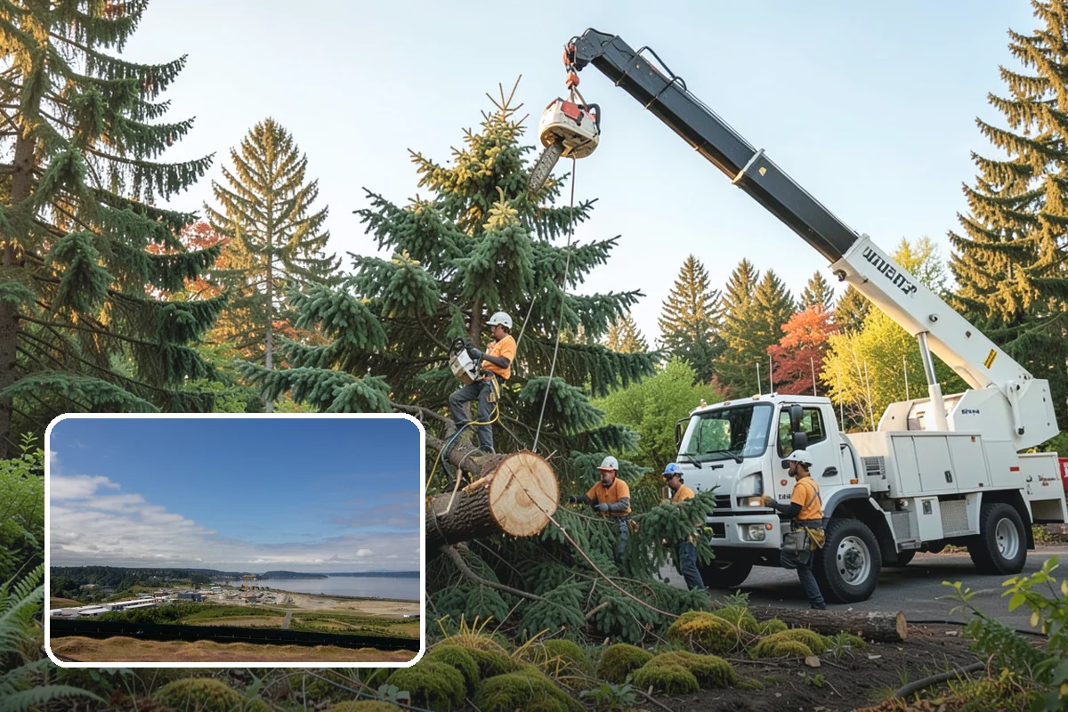 Fallen tree removal in University Place, Pierce County, WA - Removes safety hazards and reduces liability