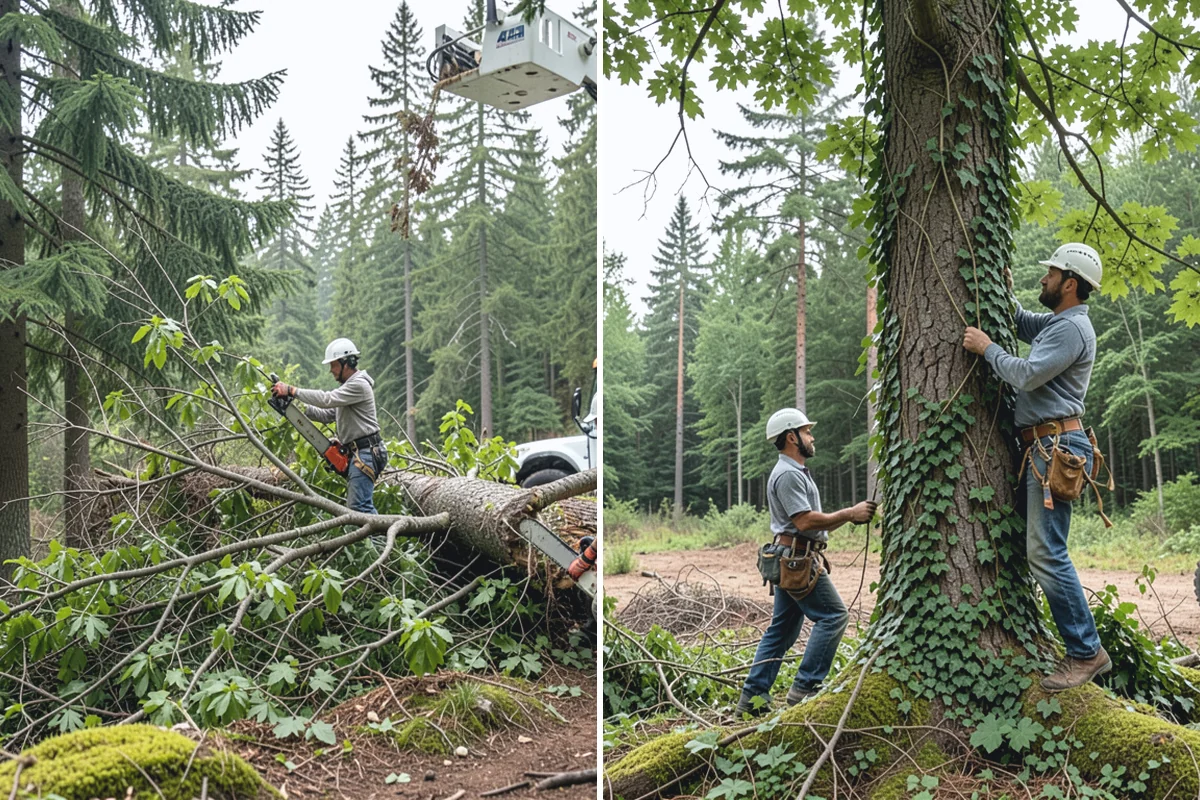 Fallen tree removal in Wilkeson, Pierce County, WA - On-site assessment and hazard evaluation