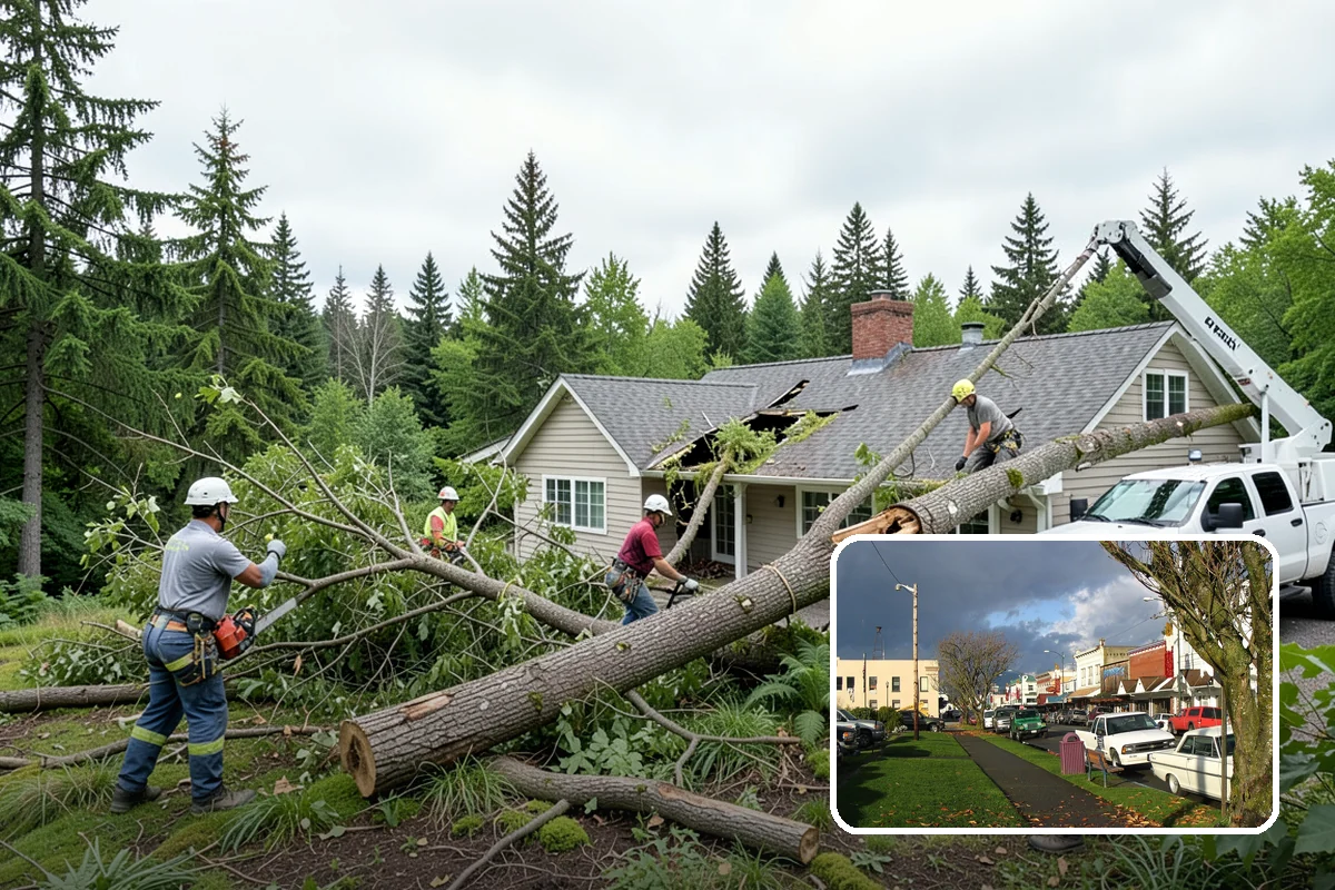 Fence line clearing in Arlington, Snohomish County, WA - Improves access and usability of a site
