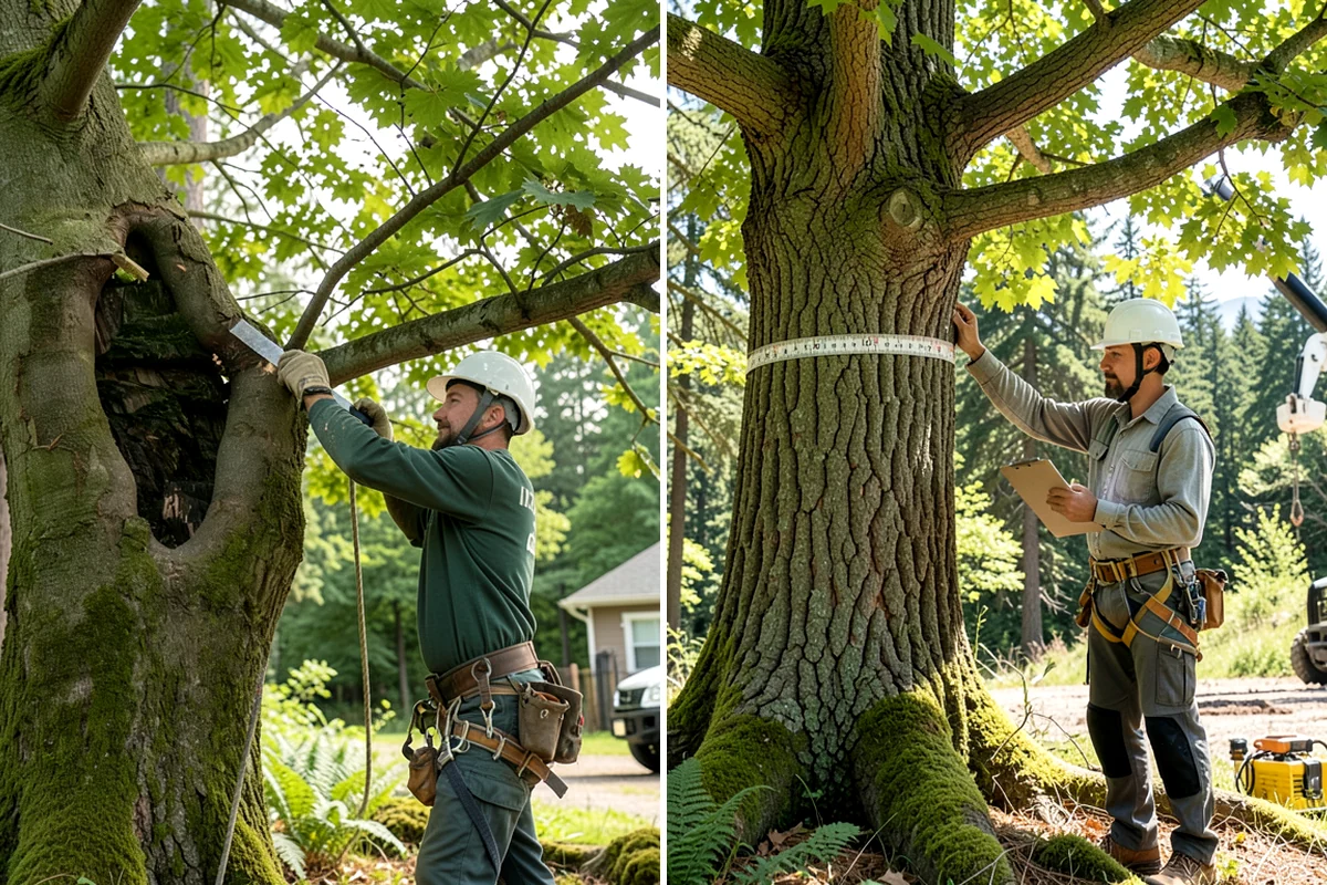 Fence line clearing in Arlington, Snohomish County, WA - Assess the site and mark features to protect