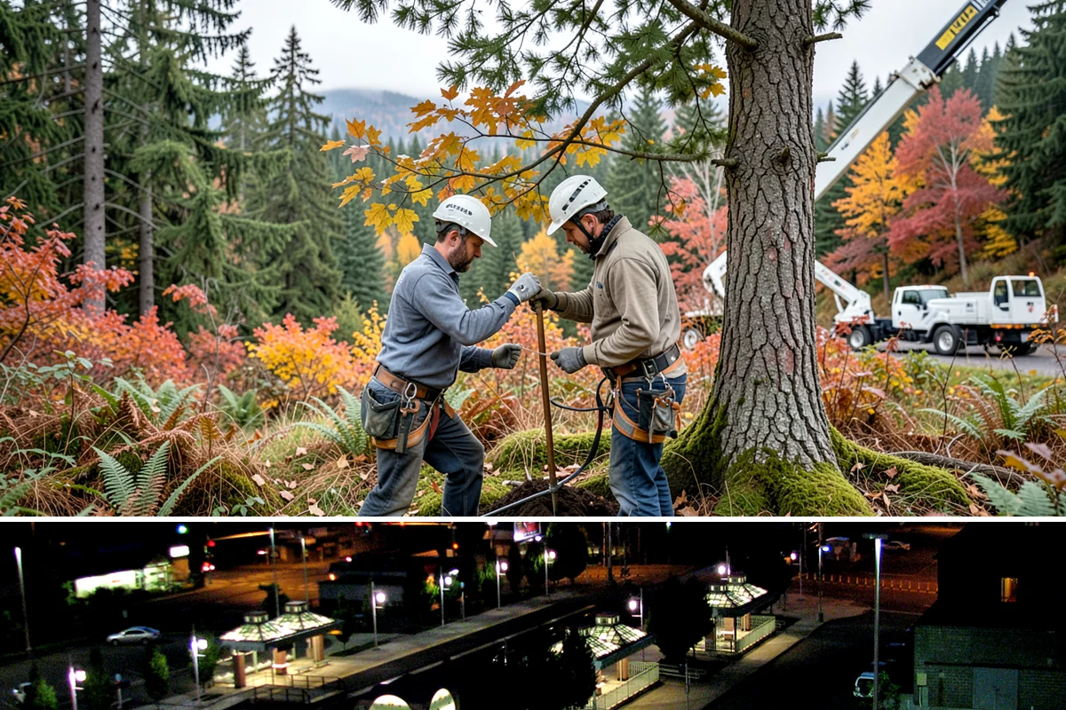 Fence line clearing in Auburn, King County, WA - Work can be performed year-round in the Puget Sound climate but must account for wet or muddy conditions that may complicate...
