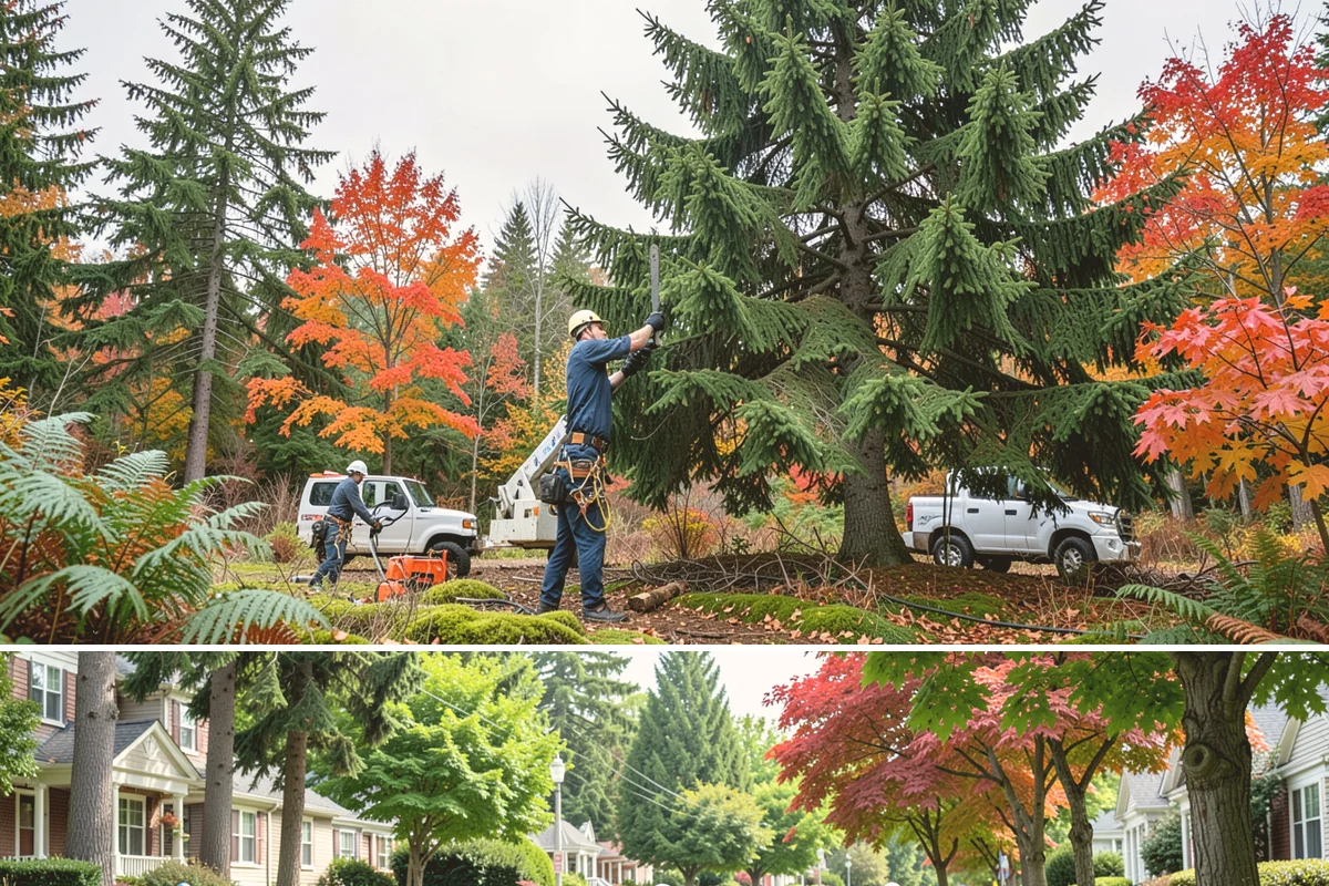 Fence line clearing in Beaux Arts Village, King County, WA - Work can be performed year-round in the Puget Sound climate but must account for wet or muddy conditions that may complicate...