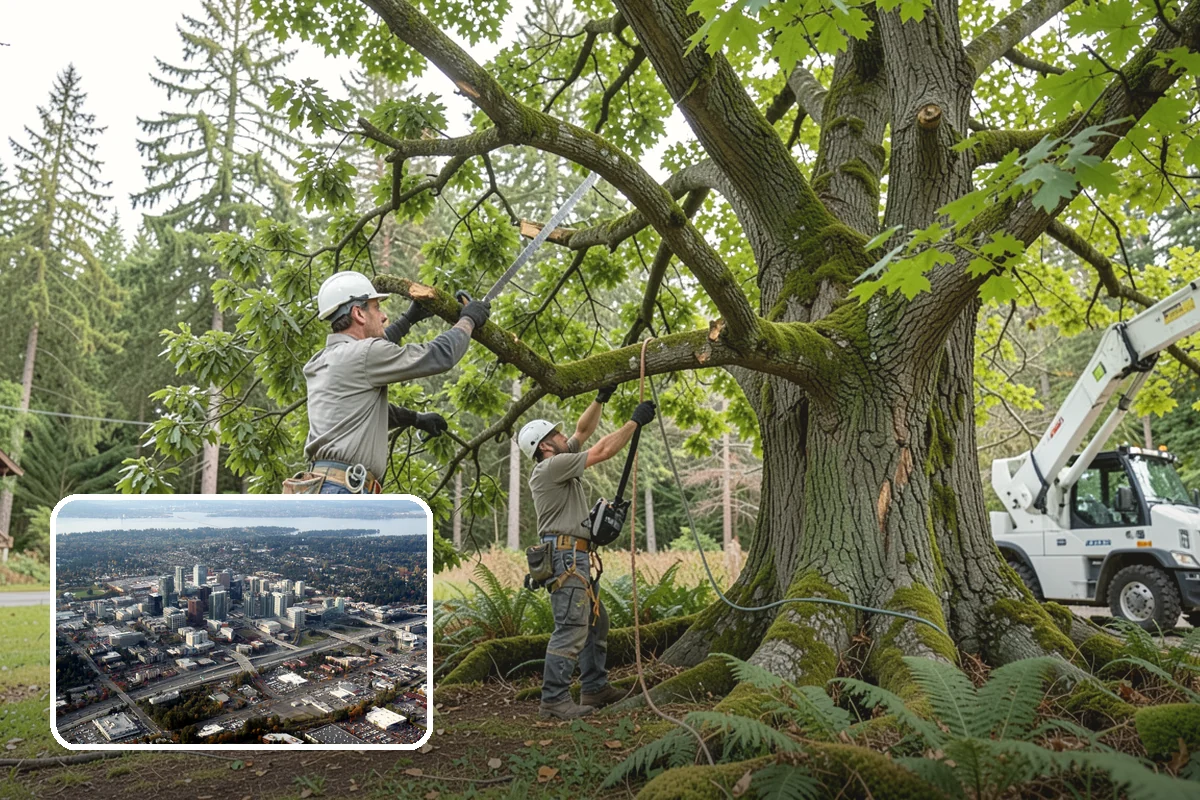 Fence line clearing in Bellevue, King County, WA - Improves access and usability of a site