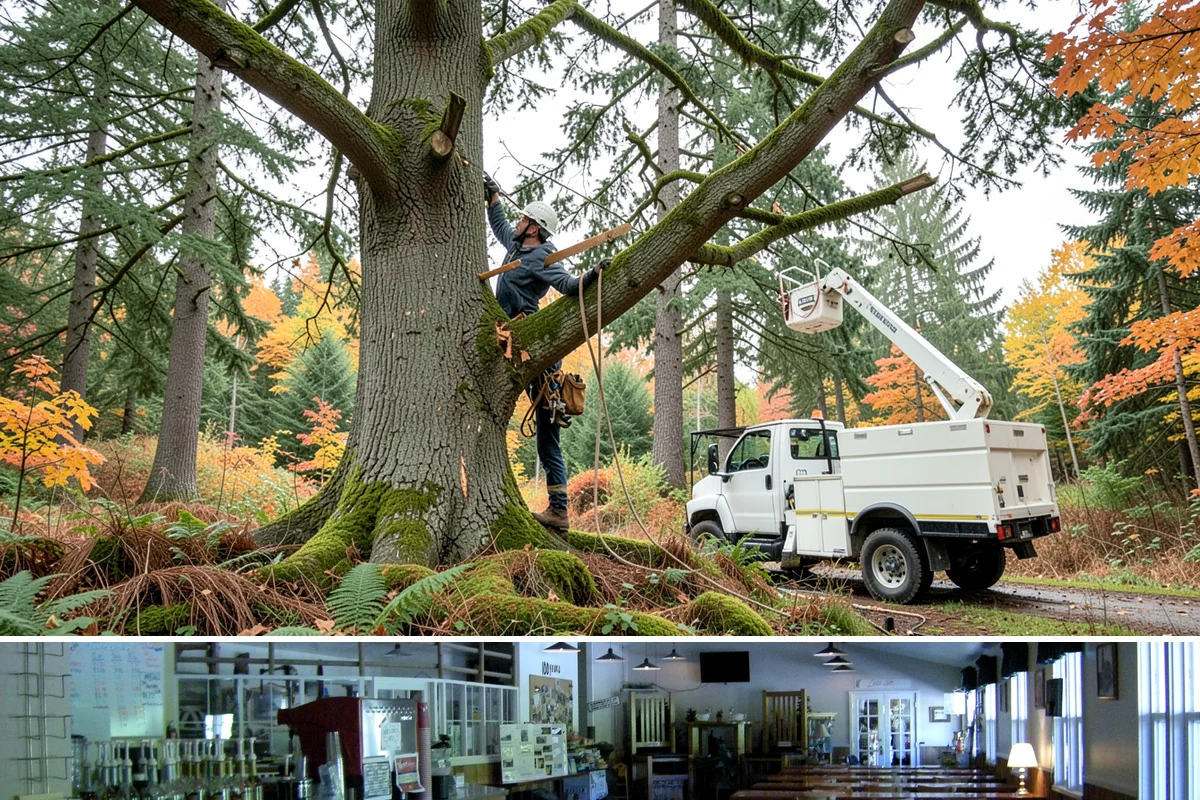 Fence line clearing in Black Diamond, King County, WA - Work can be performed year-round in the Puget Sound climate but must account for wet or muddy conditions that may complicate...