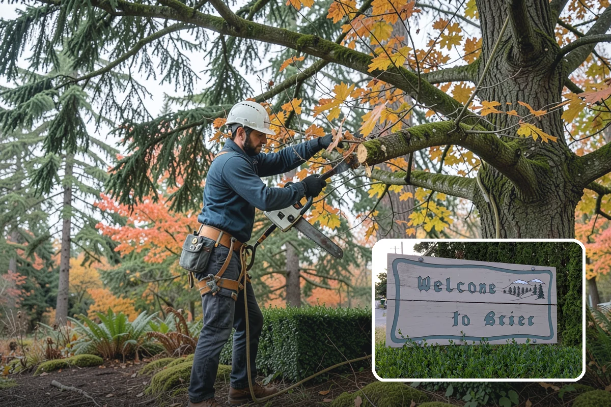 Fence line clearing in Brier, Snohomish County, WA - Improves access and usability of a site