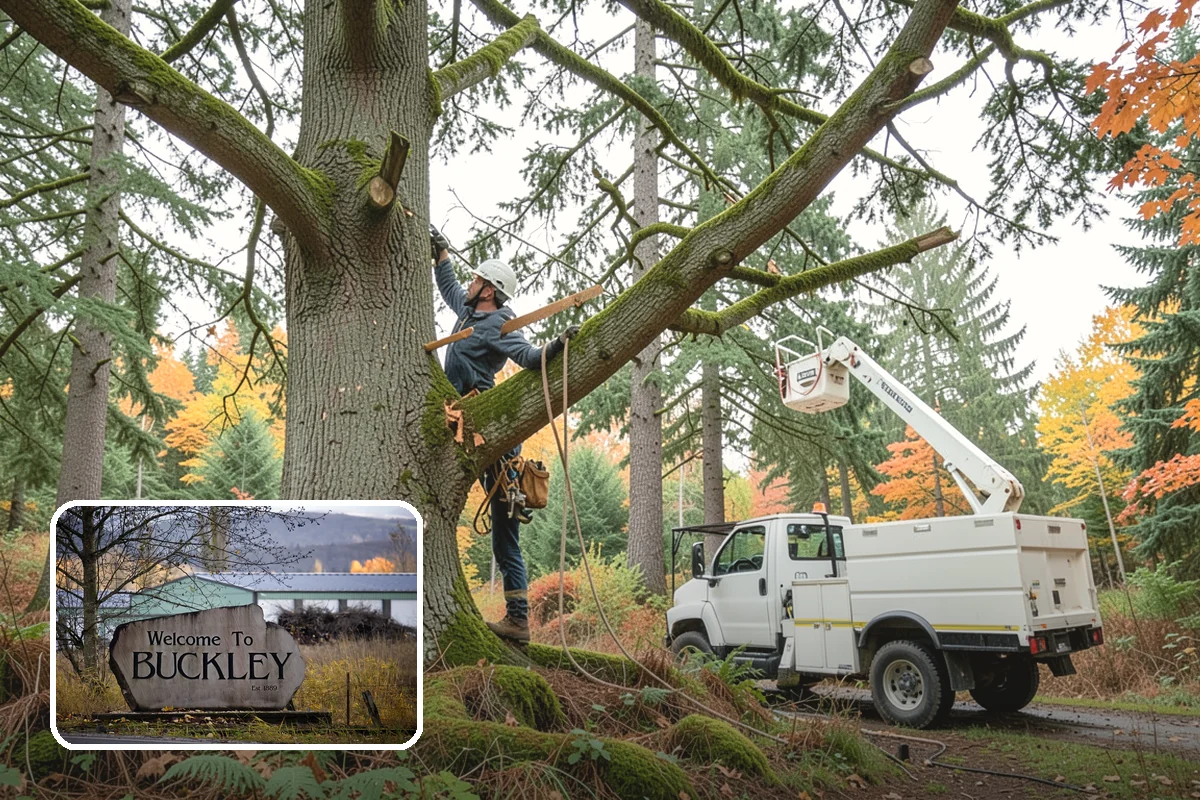 Fence line clearing in Buckley, Pierce County, WA - Improves access and usability of a site
