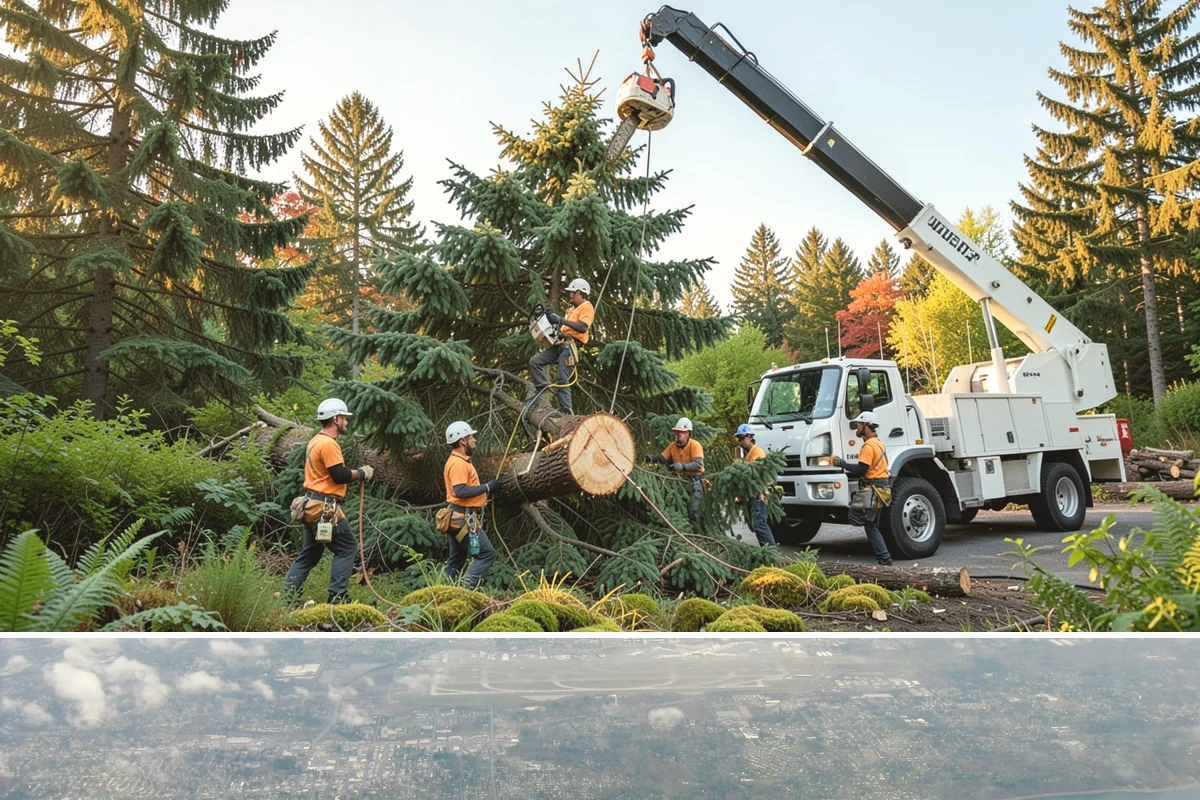 Fence line clearing in Burien, King County, WA - Work can be performed year-round in the Puget Sound climate but must account for wet or muddy conditions that may complicate...