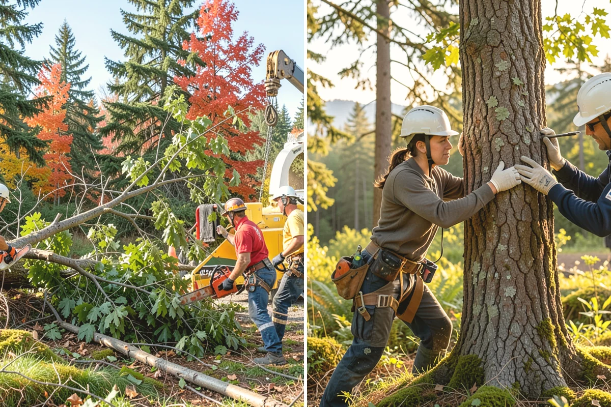 Fence line clearing in Burlington, Skagit County, WA - Assess the site and mark features to protect